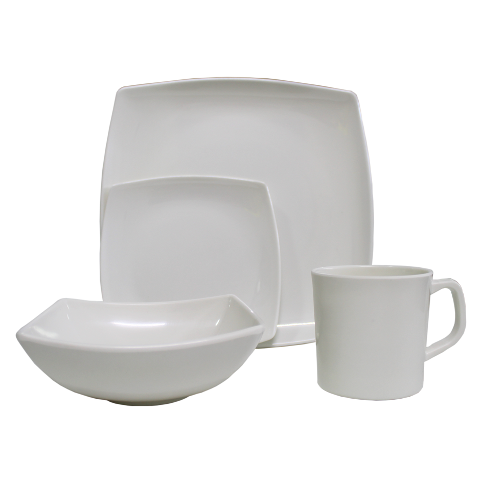 Vajilla corelle blanca cuadrada hot sale